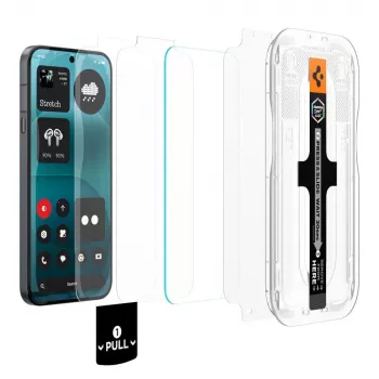 Spigen Glas.tR EZ Fit Pro AC HD -näytönsuojakalvo 2 kpl:n pakkaus Nothing Phone 4a Pro - kirkas, karkaistu lasi