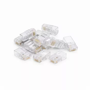 DSIT CAT5e UTP RJ45 -liitin säikeisille ja massiivijohtimille, 10 kpl:n pakkaus