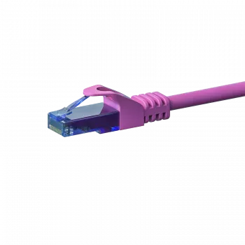 DSIT CAT6a U/UTP patchkaapeli, 100% kupari, RJ45, 5m, pinkki