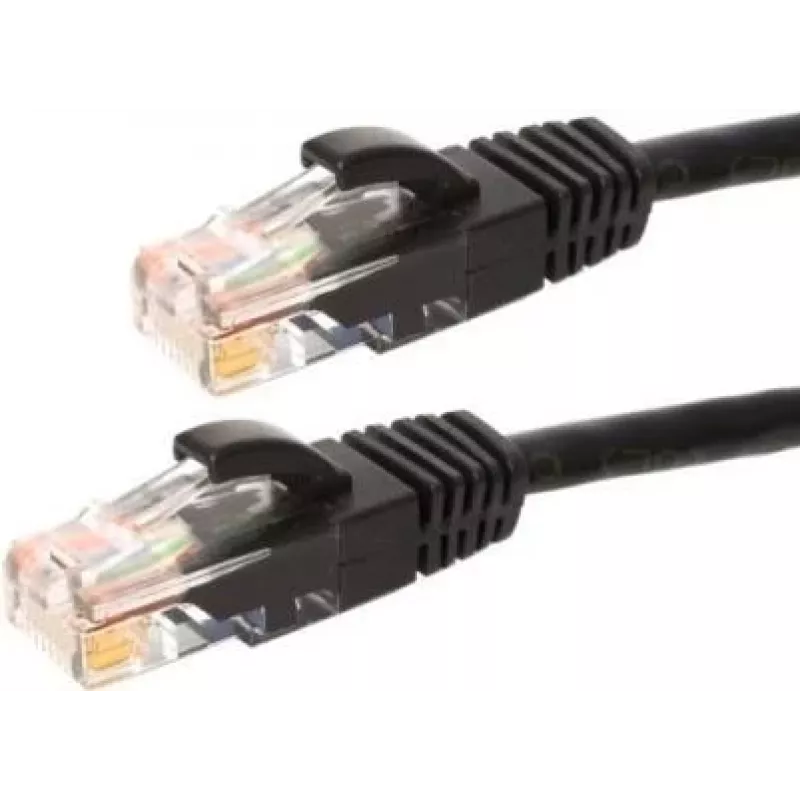 DSIT CAT6a verkkokaapeli 100% kupari - U/UTP - 7,5 m - musta