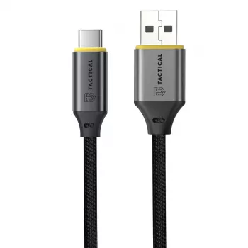 Tactical Fast Rope Aramid 2.0 kaapeli USB-A/USB-C 1m