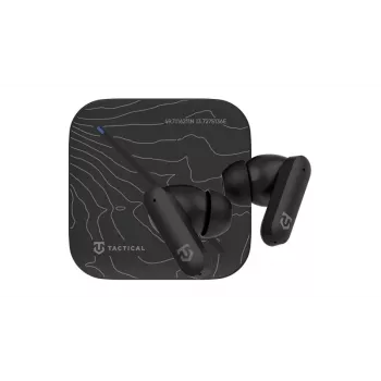 Tactical StrikePods Bahna CrudeOil True Wireless ANC -nappikuulokkeet low-latency-tilalla, IPX5, 35h akku, Bluetooth 5.3, kosketusohjaus, USB-C