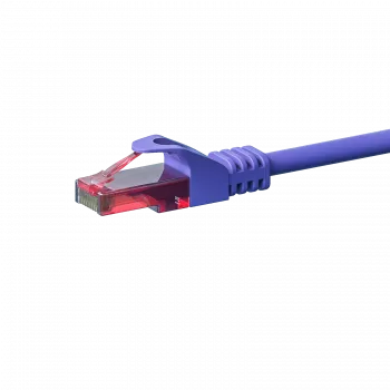 DSIT CAT6 U/UTP verkkokaapeli, 0,15 m, violetti, 100 % kuparia (DC-68-001)