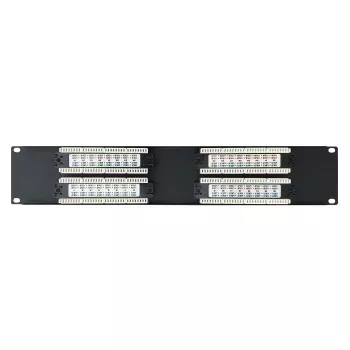 DSIT 19 inch Cat6 UTP 32-porttinen patch-paneeli 2U musta