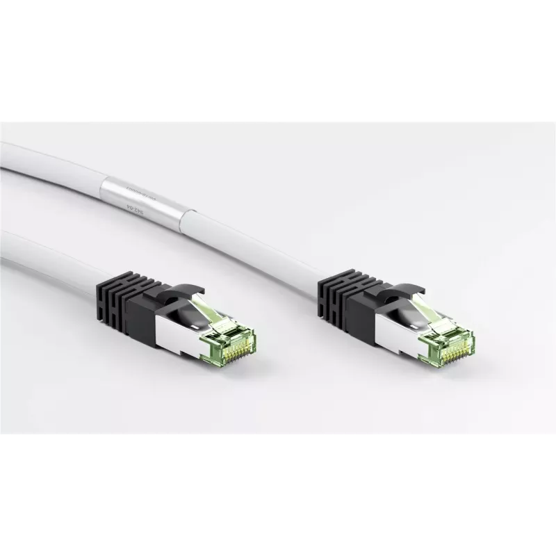 DSIT CAT 8 S/FTP PiMF RJ45 verkkokaapeli, 2 m, valkoinen