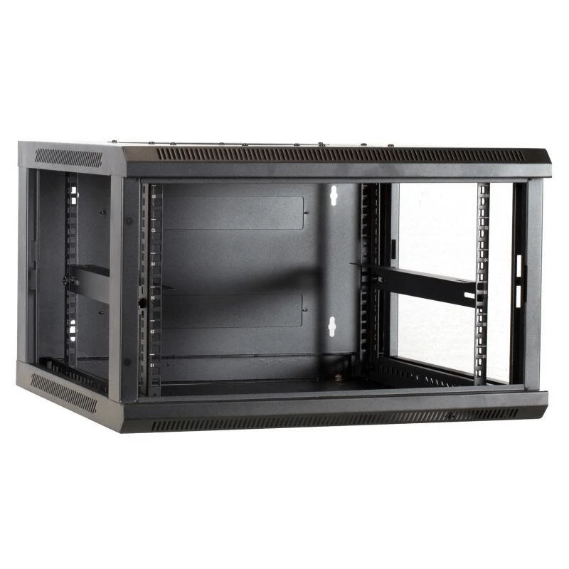 DSIT 6U seinäasennettava palvelinkaappi metalliovella 600x600x367 mm