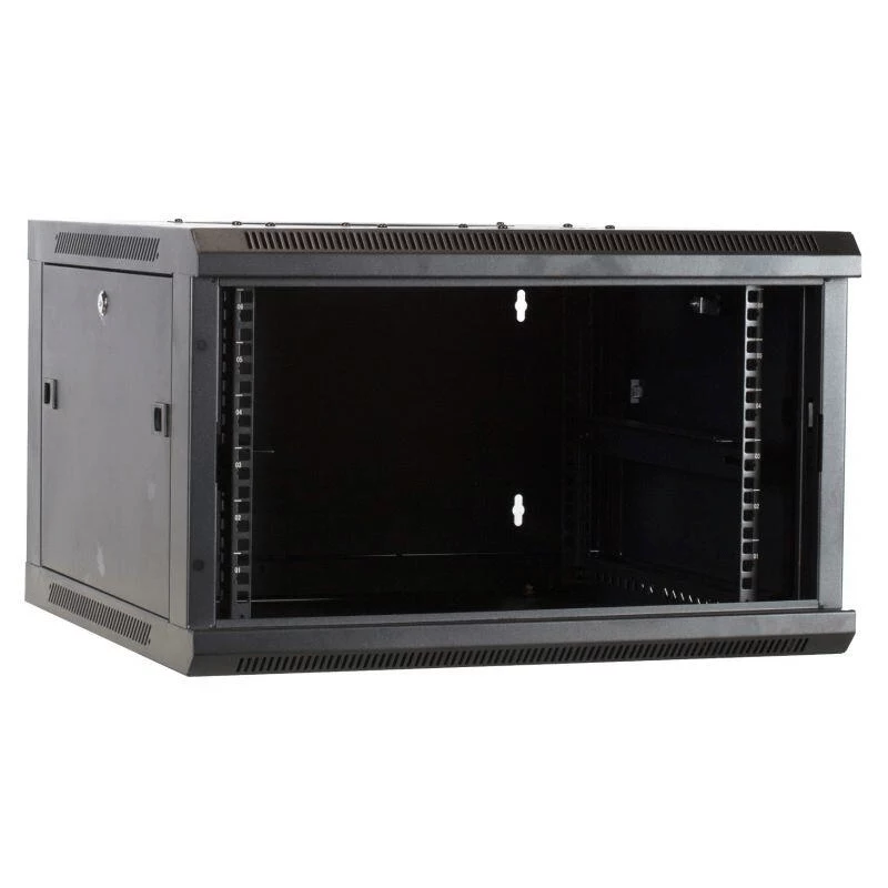 DSIT 6U seinäasennettava palvelinkaappi metalliovella 600x600x367 mm
