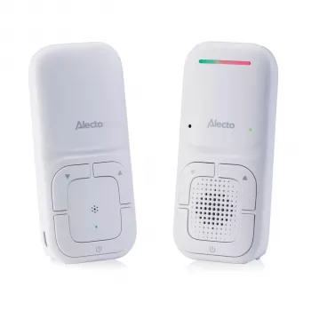 Alecto DBX130 DECT-itkuhälytin Full ECO -tilalla, kuuntelutoiminnolla, lämpötila-anturilla, tuutulauluilla ja yövalolla