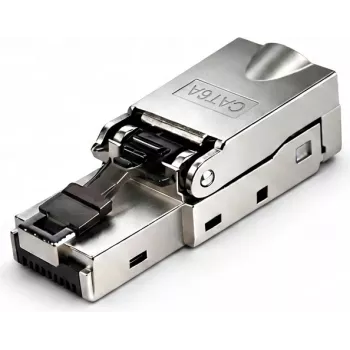 DSIT S/FTP CAT6a työkaluton RJ45-verkkoliitin säikeiselle kaapelille