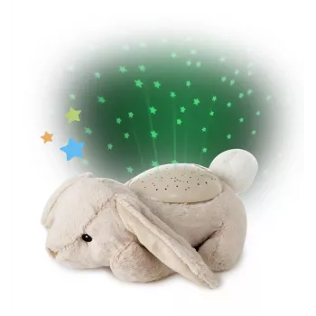 Cloud b Twilight Buddies jänis pehmo yövalo projektori beige