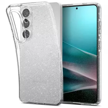 Spigen Liquid Crystal Glitter -kotelo Samsung Galaxy S26+ - läpinäkyvä