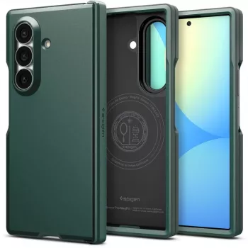 Spigen Tough Armor Pro MagSafe -kotelo Samsung Galaxy Z Fold 8 Ultra - Abyss Green