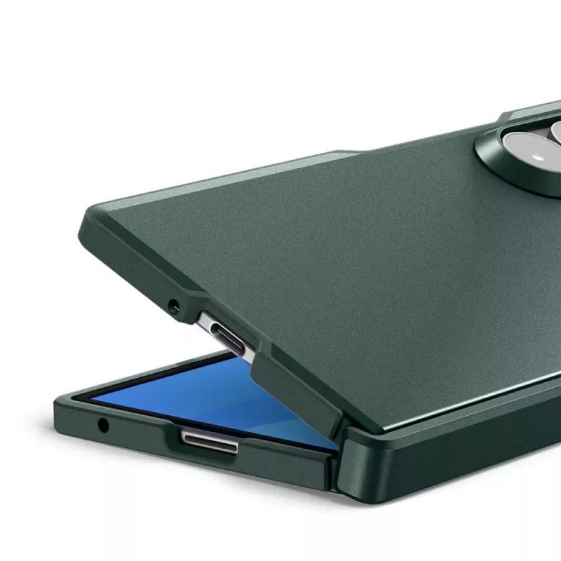 Spigen Tough Armor Pro MagSafe -kotelo Samsung Galaxy Z Fold 8 Ultra - Abyss Green