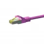 DSIT RJ45 verkkokaapeli S/FTP (PiMF) Cat.7 kaapeli, pinkki, 50 m (DC-79-500)