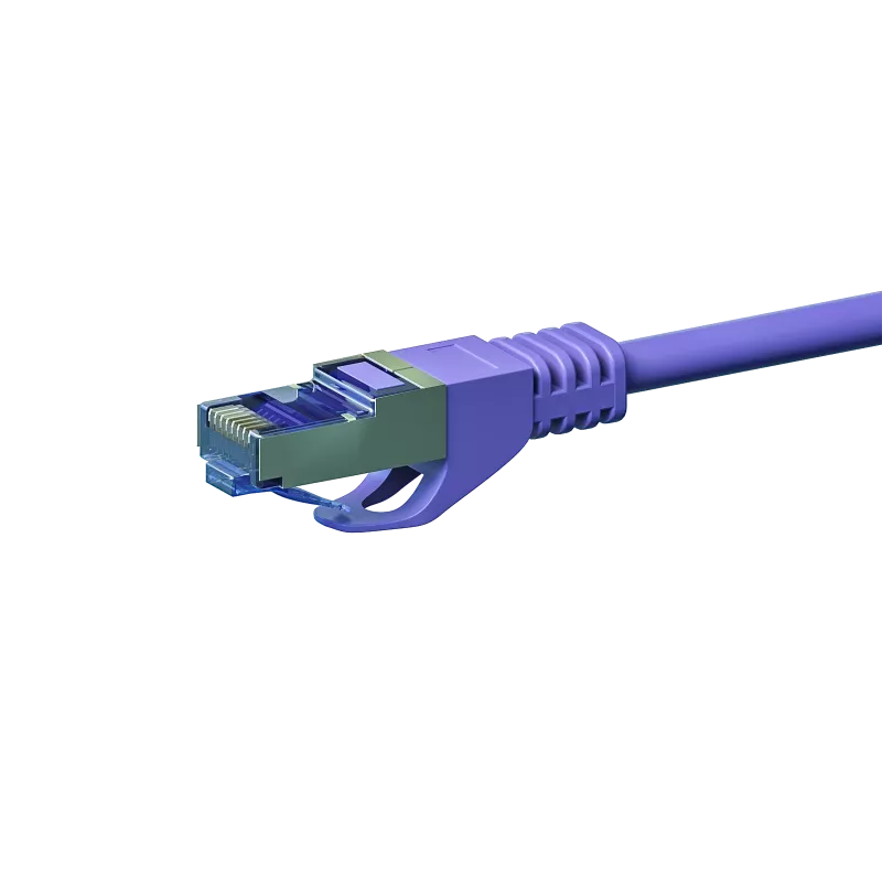 DSIT CAT 6a verkkokaapeli LSOH - S/FTP - 7,50 m - violetti (DC-6A8-075)