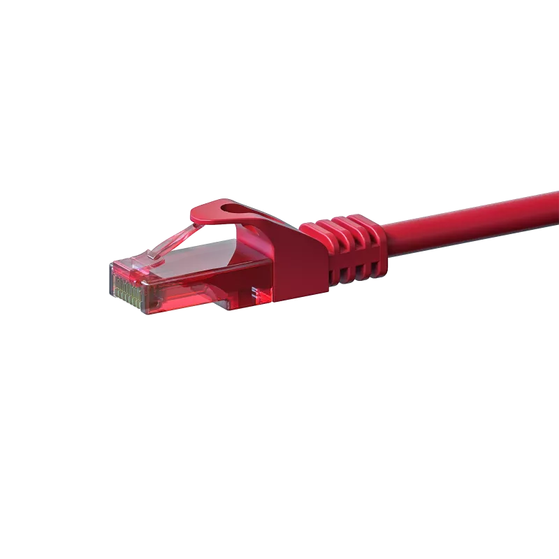 DSIT CAT6 verkkokaapeli 100 % kupari U/UTP 2 m punainen (DC-65-020)