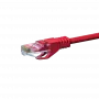 DSIT CAT 6 verkkokaapeli U/UTP - 3 metriä - punainen - CCA (DC-C65-030)