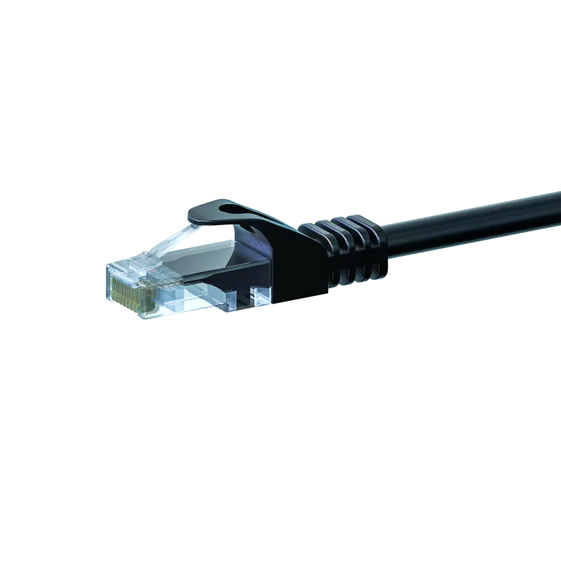 DSIT CAT5e U/UTP verkkokaapeli, 20 m, musta, 100 % kupari, RJ45, Gigabit Ethernet