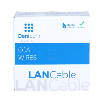 DSIT CAT6 S/FTP 50 m kaapelikela harmaa CCA (DC-SFTP6CCA50S-GRY)