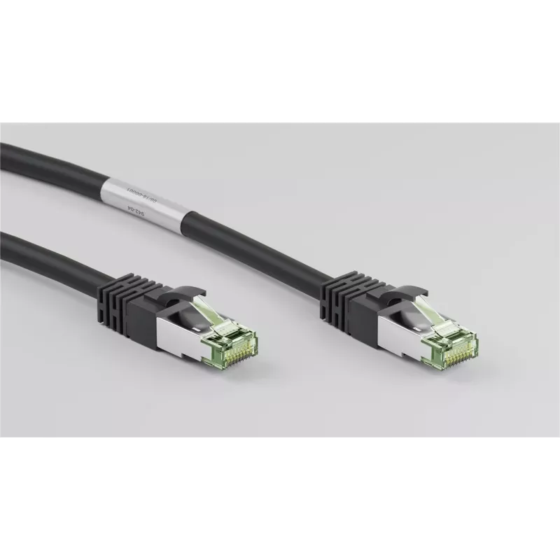DSIT RJ45 -verkkokaapeli S/FTP PiMF CAT 8 -kaapeli musta 0,25 m