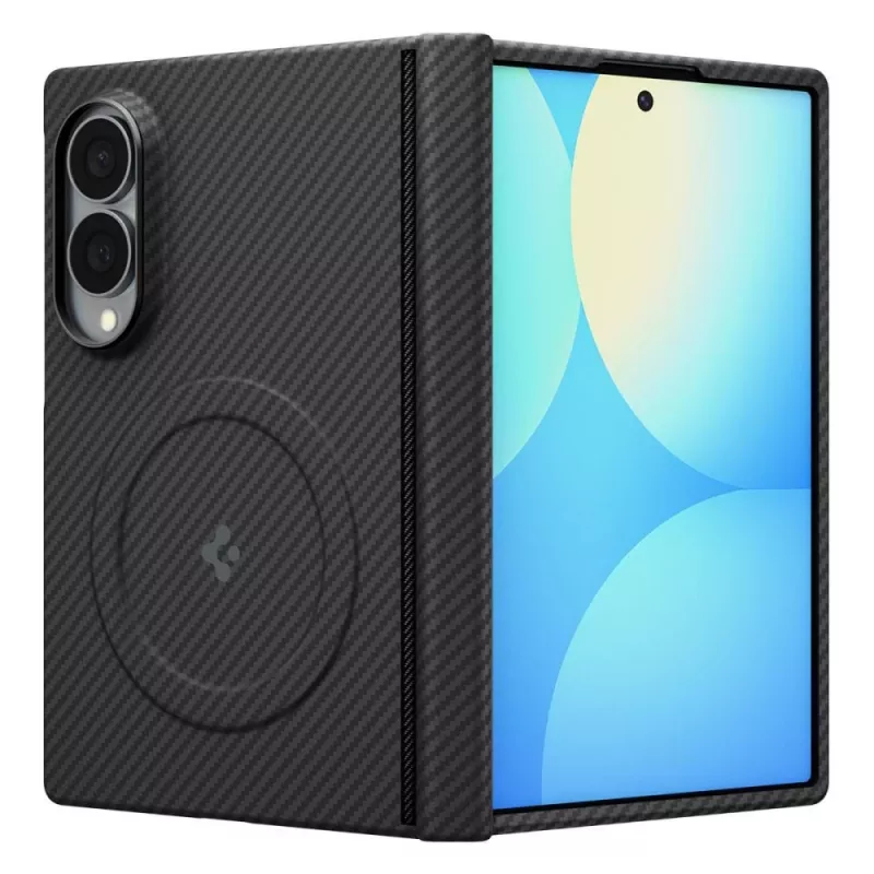Spigen AirSkin Aramid MagSafe kotelo Samsung Galaxy Z Fold 8 - musta