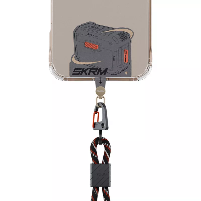 Skinarma Mecha yleinen lanyard-adapteri harmaa