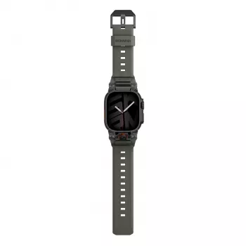 Apple Watch Ultra 49 mm -ranneke Skinarma Talon, Vihreä