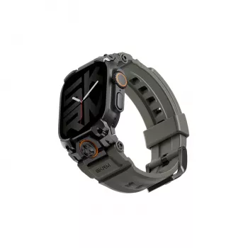 Apple Watch Ultra 49 mm -ranneke Skinarma Talon, Vihreä