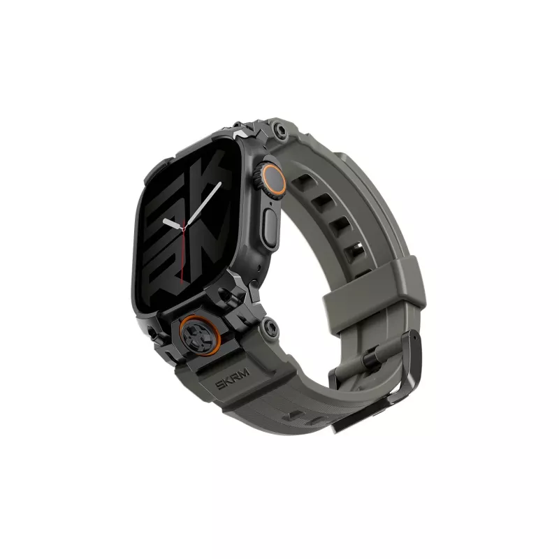 Apple Watch Ultra 49 mm -ranneke Skinarma Talon, Vihreä