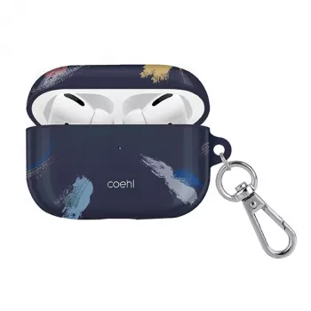 UNIQ Coehl Reverie AirPods Pro -kotelo - preussinsininen kukkakuvioinen suojakotelo
