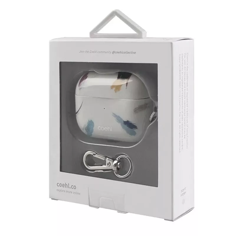 UNIQ Coehl Reverie AirPods Pro -kotelo soft ivory