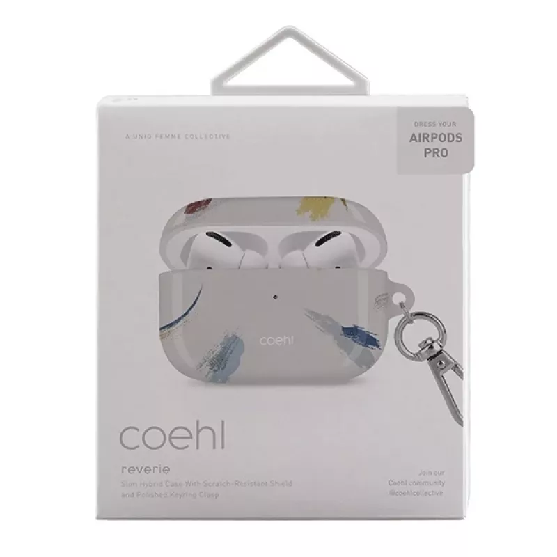 UNIQ Coehl Reverie AirPods Pro -kotelo soft ivory
