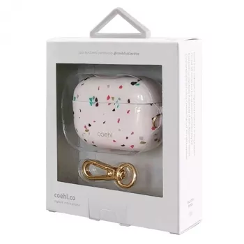 UNIQ Coehl Terrazzo -kotelo Apple AirPods Pro -kuulokkeille – blush pink