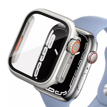 TECH-PROTECT DEFENSE360 Apple Watch 4/5/6/SE (44mm) titaani/oranssi tukeva kotelo integroidulla rannekkeella