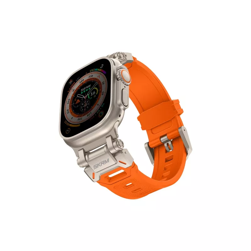 SKINARMA Titon -ranneke Apple Watch Ultra 49mm oranssi