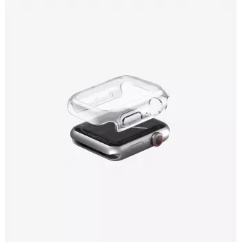 UNIQ Garde -suojakotelo Apple Watch Series 7/8/9 45mm - savunharmaa