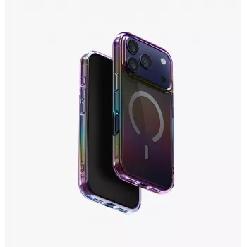 UNIQ Iridescia Magclick -latauskotelo iPhone 17 Pro - Mitternachtsquarz