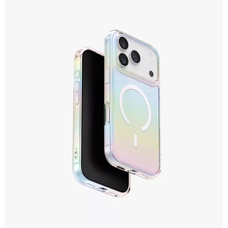 UNIQ Iridescia Magclick -latauskotelo iPhone 17 Pro - Mitternachtsquarz