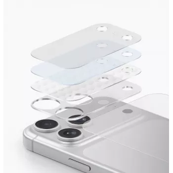UNIQ Optix Aeroshield+ kameramoduulin suoja iPhone 17 Pro Max läpinäkyvä