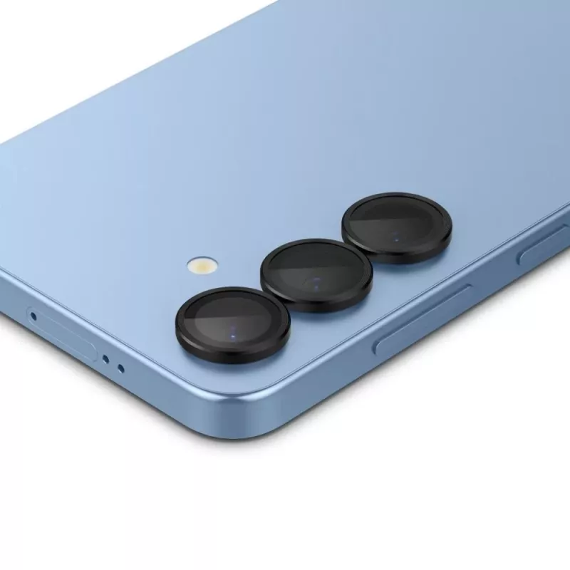 Spigen Optik Pro Glas.tR EZ Fit kameransuoja 2 kpl:n pakkaus Samsung Galaxy S25 - musta