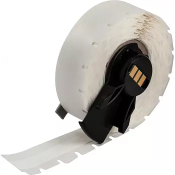 BRADY M6C-375-498 uudelleenasennettava yleiskäyttöinen vinyylikangastarra, valkoinen, 9,53 mm x 9,14 m