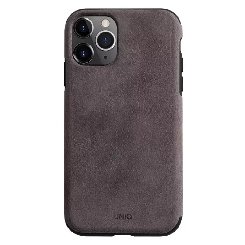 UNIQ Sueve iPhone 11 Pro kotelo nestemäisestä silikonista, Taupe Warm Grey
