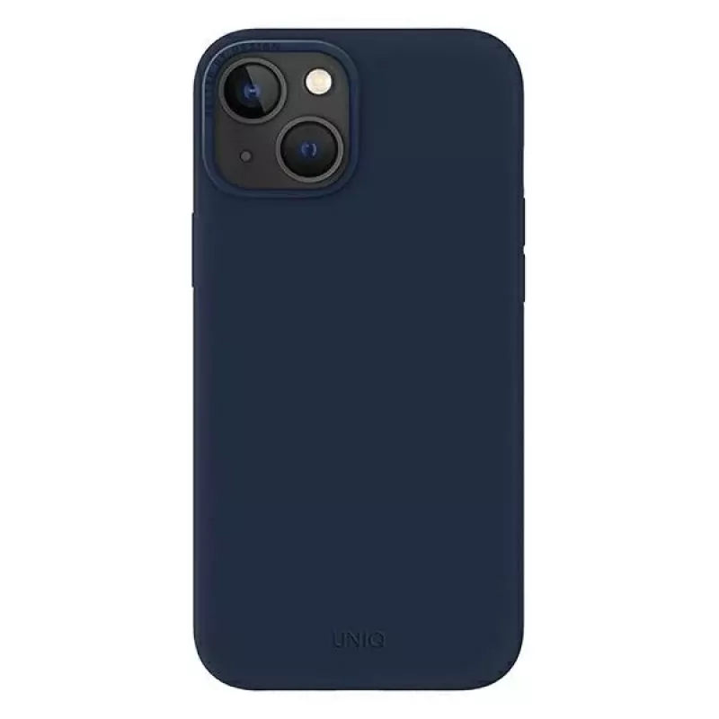 UNIQ Lino Marine Blue kotelo iPhone 14 Plus / 15 Plus 6,7 tuuman