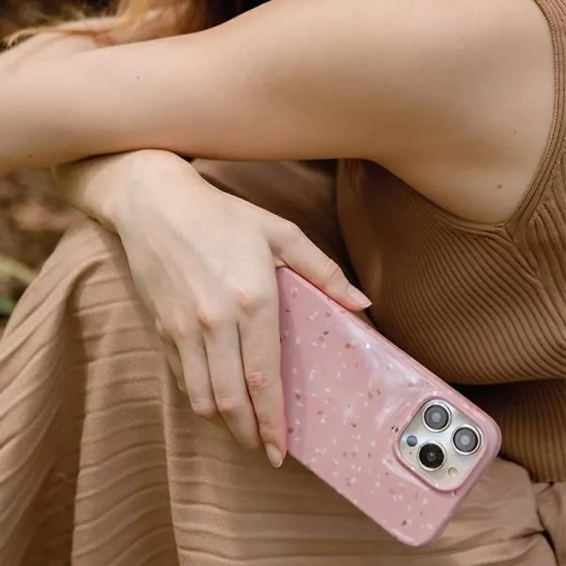 UNIQ Coehl Terrazzo kotelo iPhone 14 Pro Max, hiekkakivi