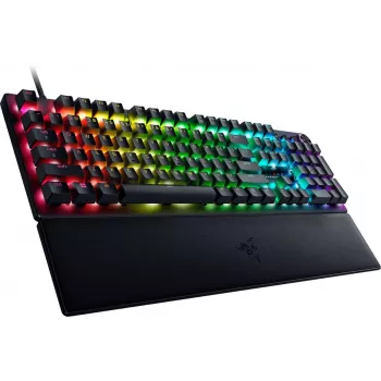 Razer RZ03-04970600-R3N1 täysikokoinen mekaaninen pelinäppäimistö Razer Green -kytkimillä, Razer Chroma RGB, 8000 Hz kyselytaajuus ja Command Dial