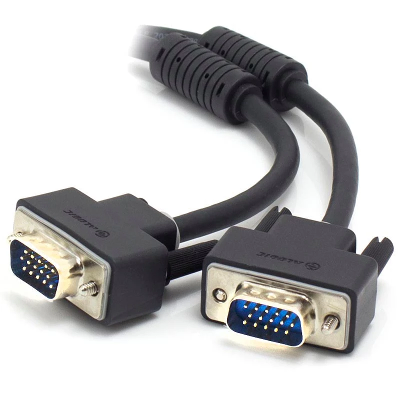 ALOGIC VGA-MM-02 2 m VGA-VGA-kaapeli äänellä, musta