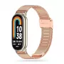 Tech-Protect MilaneseBand ruostumattomasta teräksestä valmistettu ranneke Xiaomi Smart Band 8 -rannekkeelle, ruusukulta