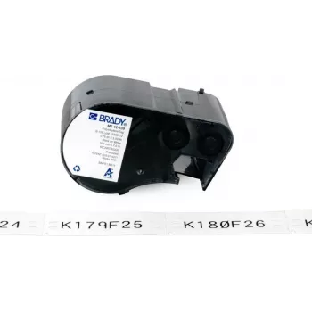 BRADY BMP51/BMP53/M511 itselaminoituva vinyylitarra, 25,40 mm x 6,40 m, valkoinen/läpinäkyvä