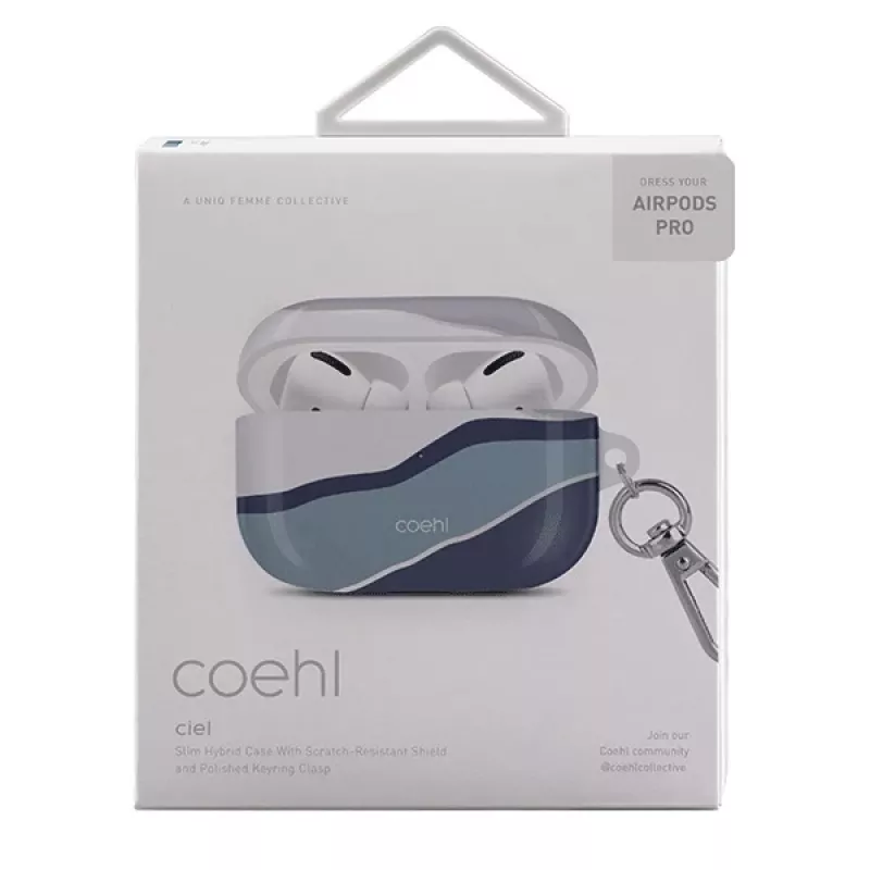 UNIQ Coehl Ciel -suojakotelo AirPods Pro -kuulokkeille - Twilight Blue