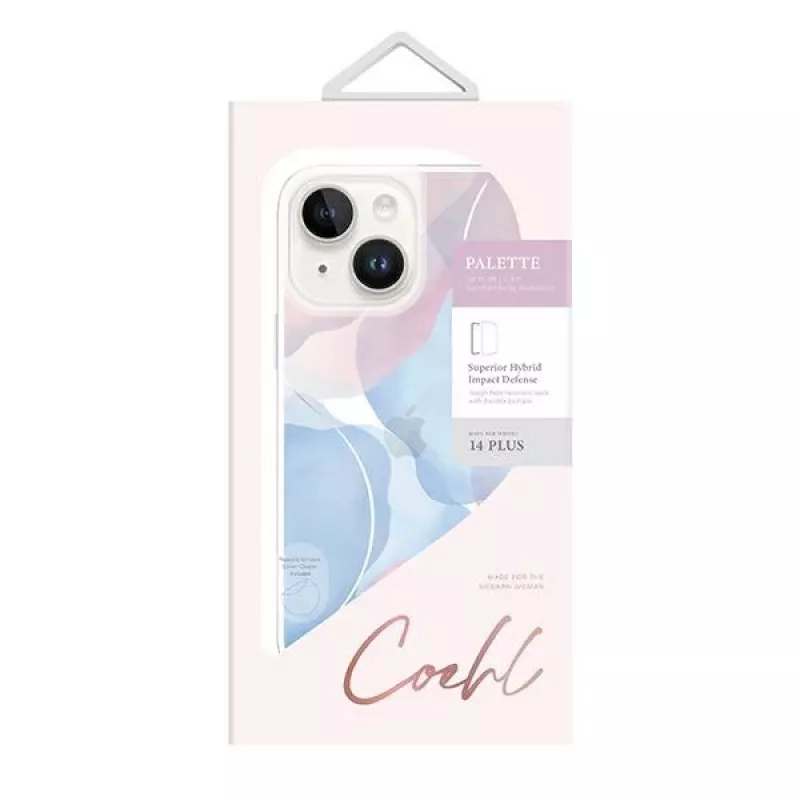 UNIQ Coehl Palette -kotelo iPhone 14 Plus/15 Plus 6,7 inch Dusk Blue